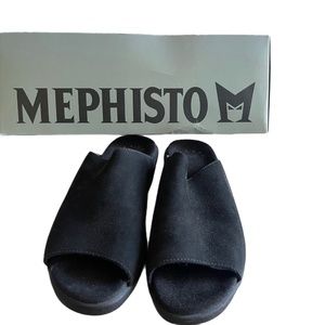 Mephisto 3x Shock Absorbing System Black Sandal 37- Women